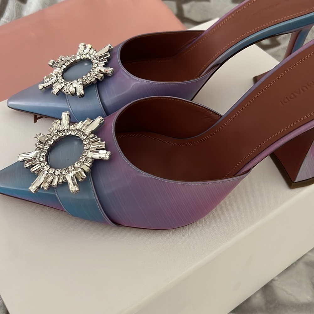 AMINA MUADDI
Begum Iridescent Mules